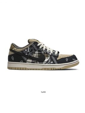 Travis Scott x Nike Dunk Low Premium QS SB Cactus Jack Size 8.5 Men’s *VERY USED